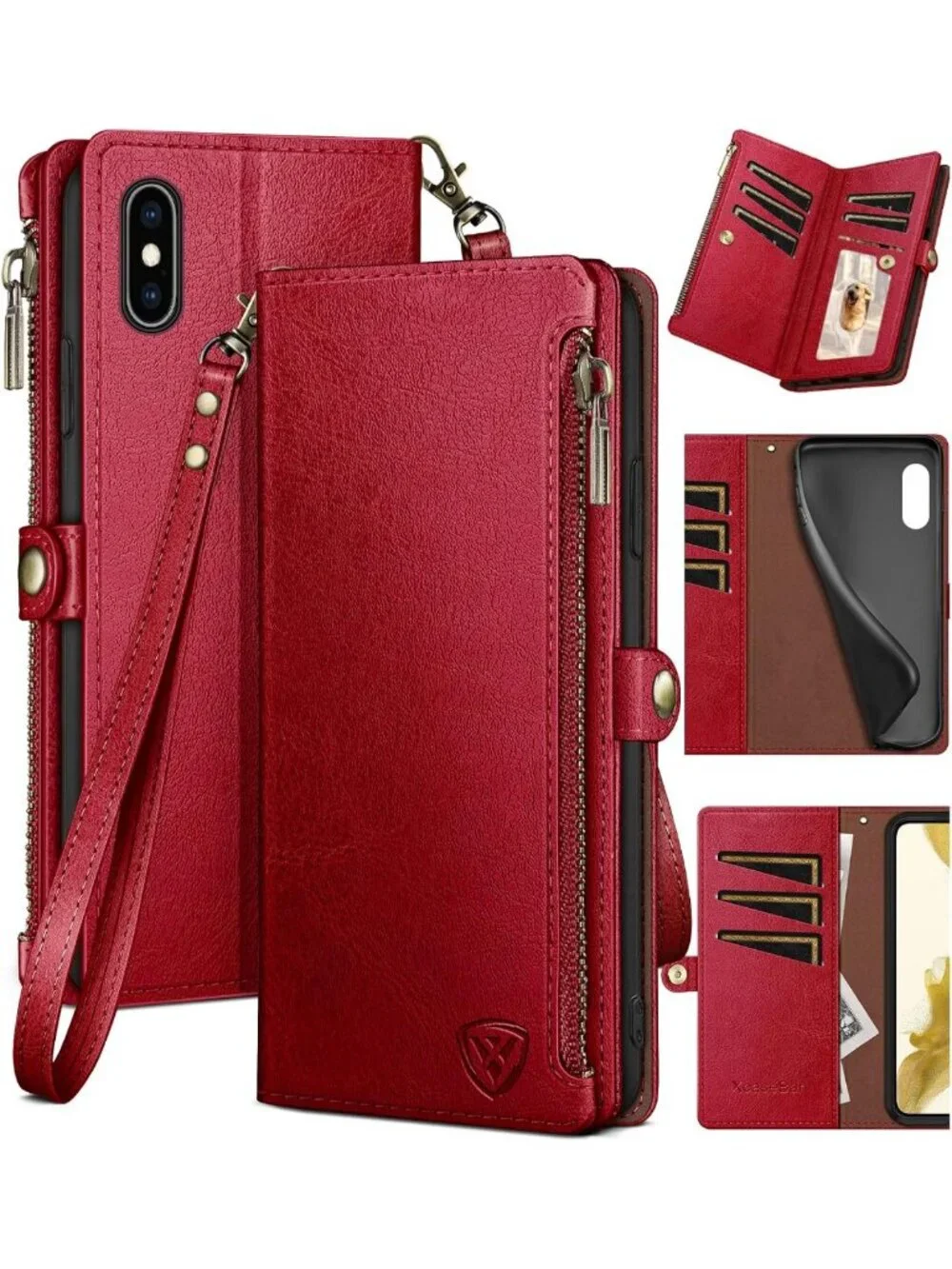 Stylish RFID Blocking Wallet Case for iPhone XS Max 6.5